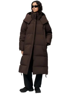 Blæst Stranda Down Coat Java Jakke Mørkebrun