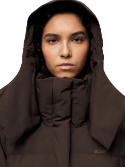 Blæst Stranda Down Coat Java Jakke Mørkebrun