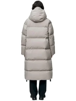 Blæst Stranda Down Coat Low Tide Jakke Beige Grå