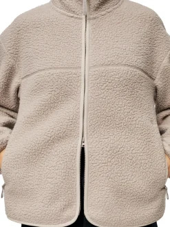 Blæst Tind W Fleece Jacket Low Tide Jakke Beige Grå