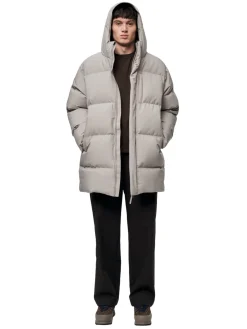 Blæst Ulla Down Jacket Low Tide Jakke Beige Grå