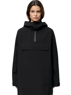 Blæst Voss Poncho Black Jakke Sort