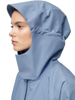 Blæst Voss Poncho Blue Hour Jakke Lyseblå