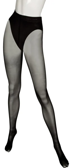 Calvin Klein Underwear CK Ultra Fit French Cut Tights Strømpebukse Sort