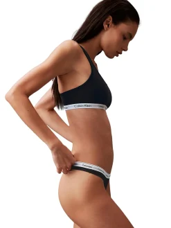 Calvin Klein Underwear Thong Modern Logo 3PK Undertøy Sort