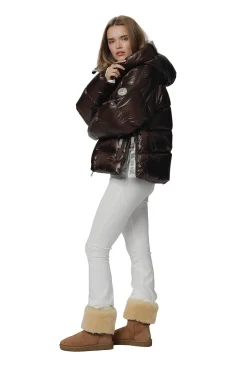 CAYA Ginny Short Coffee Jakke Mørkebrun