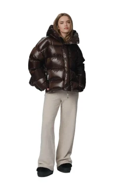 CAYA Ginny Short Coffee Jakke Mørkebrun