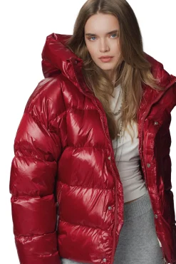 CAYA Ginny Short Deep Red Jakke Rød