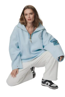 CAYA Nini Half Zip Light Blue Genser Lyseblå