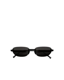 Chimi Eyewear Rimless Oval Black Solbriller Sort