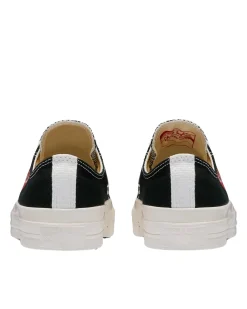 Comme des Garcons Play CT70 Small red heart LOW top Sko Sort