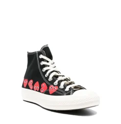 Comme des Garcons Play x Converse CDG MULTI HEART HIGH TOP Sko Sort