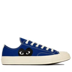 Comme des Garcons Play x Converse CDG Big Heart LOW Top Blue Sko Blå