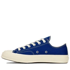 Comme des Garcons Play x Converse CDG Big Heart LOW Top Blue Sko Blå