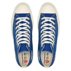 Comme des Garcons Play x Converse CDG BIG HEART HI TOP Blue Sko Blå
