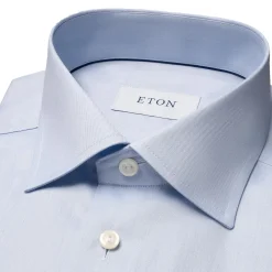 Eton 3000 Slim Skjorte Lyseblå