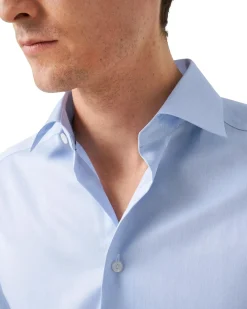 Eton 3000 Slim Skjorte Lyseblå