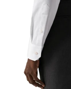 Eton 3000 Slim White Signature Twill Shirt Skjorte Hvit