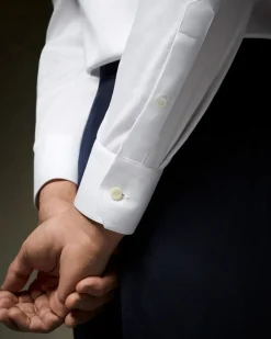 Eton 3000 Slim White Signature Twill Shirt Skjorte Hvit