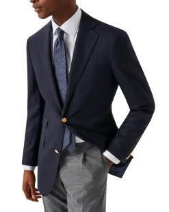 Eton Light Blue Striped Signature Twill Shirt Skjorte Stripet