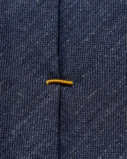 Eton Silk Linen Tie Slips Marine