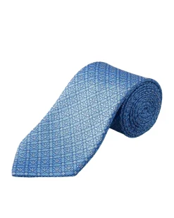 Eton Tie Slips Blå Mønster