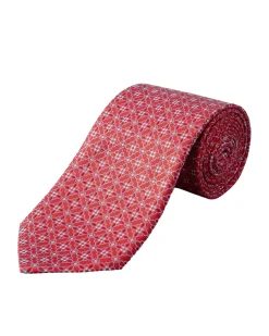 Eton Tie Slips Rødt Mønster
