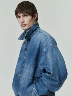 Fear of God Essentials Denim Trucker Jacket Jakke Denim