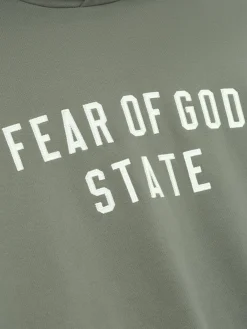 Fear of God Essentials 90S Fit Fleece Hoodie Hettegenser Lysebrun