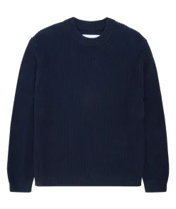 Garment Project Boxy Cotton Knit Genser Mørkeblå