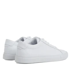 Garment Project Premium Low White Leather Sko Hvit