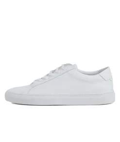 Garment Project Premium Low White Leather Sko Hvit