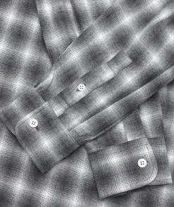 Garment Project Relaxed LS Button Down Shirt Skjorte Grå Mønster
