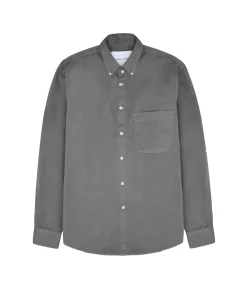Garment Project Relaxed LS Button Down Shirt Skjorte Lysegrå