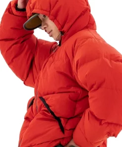 Gramicci Down Puffer Hooded Jacket Jakke Rød
