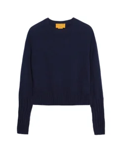 Guest In Residence Shrunken Crew Genser Navy