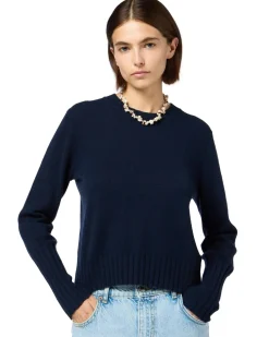 Guest In Residence Shrunken Crew Genser Navy