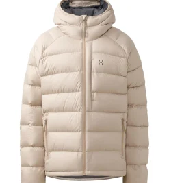 Haglöfs Rosson Down Hood Men Jakke Lys Beige
