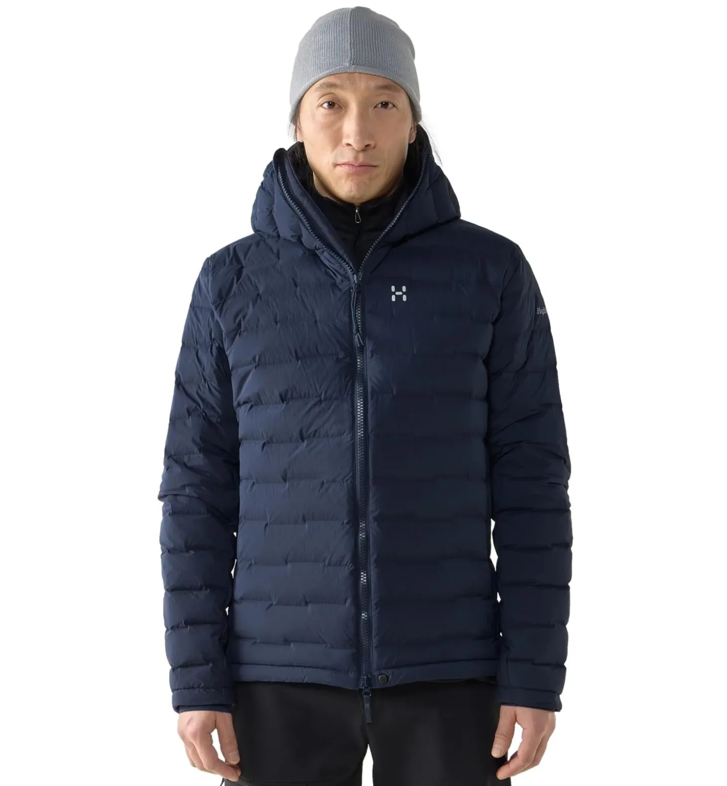 Haglöfs Spitz Down Hood Men Jakke Mørkeblå