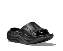 HOKA U Ora Recovery Slide 3 Sko Sort