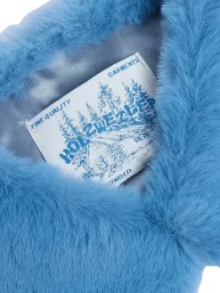 Holzweiler Faux Fur Collar Skjerf Blå