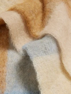 Holzweiler Fresia Blue Check Skjerf Blå Mønstret