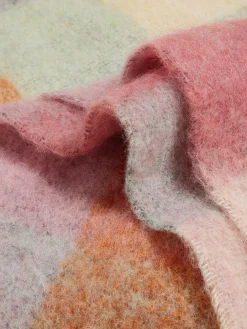 Holzweiler Fresia Pink Check Skjerf Rosa Mønster