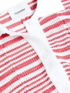 Holzweiler Kelp Striped Shirt T-shirt Hvit Og Rød