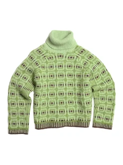 Holzweiler Norwegian Wool Turtleneck Genser Lysegrønn