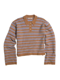 Holzweiler Olivia Wool Polo Genser Lys Brun