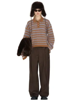 Holzweiler Olivia Wool Polo Genser Lys Brun