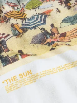 Holzweiler Ranger National Tee T-shirt Hvit Og Gul