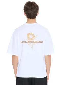 Holzweiler Ranger Sunflower Tee T-shirt Hvit Og Brun