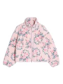 Holzweiler Rype Fleece Jacket Jakke Rosa Mønster